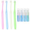 4 PCS Orthodontic Toothbrushes Small Head Wisdom Toothbrush for Inbetween Back Teeth Braces Extra Clean Medium Soft Detail Cleaning for Adults Sensitive Irritated Gums Gently removes Plaque view 1