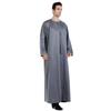 Adhdyuud Mens Long Sleeve Eid Ramadan Robe Saudi Arab Thobe Abaya Middle East Islamic Muslim Kaftan Black XXL view 3