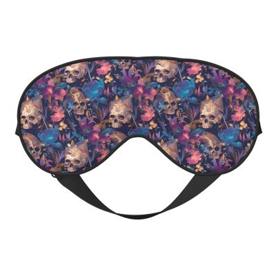 Eye Sleep Maskfor Women Men - Skull Starry Sky Flower Soft Travel Eye Masks for Sleep Mask Blackout, Adjustable Buckle Sleeping Mask for Women Men, Funny Blindfolds for Party Games