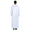 Adhdyuud Men's Muslim Jubba Thobe Ramadan Classic Plain Robe Saudi Arabia Islam Dubai Turkey Daily Kaftans black M view 3