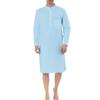 Adhdyuud Men Eid Mubarak Kaftan Arabic Casual Knee-Length Pocket Muslim Robes Turkey Jubba Thobe white M view 4