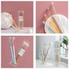 4Pcs/Set Clear Crystal Handle Toothbrush Soft Bristle Small view 3