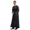 Adhdyuud Men Muslim Kaftan Robes Pakistan Traditional Long Jubba Thobe Morocco Turkish Dubai Islam Abaya black S view 1