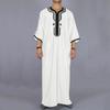 Adhdyuud Men Muslim Jubba Kaftan Thobes African Arabic Dubai Kaftan Abaya Islamic Saudi Arabia Robes Black 4XL view 4
