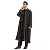 Adhdyuud Men's Muslim Middle East Long Sleeves Robe Arab Stand Collar Emborider Dubai Islamic Kaftan Thobe white M view 3