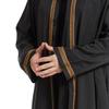 Adhdyuud Men's Muslim Middle East Long Sleeves Robe Arab Stand Collar Emborider Dubai Islamic Kaftan Thobe white M view 4