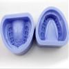 Dental Base Former Kit, Soft Silicone Blue Denture Mold, Full-Mouth Standard Dentition Silicone Upper And Lower Jaw Universal Adult Dental Model For Sports Health Knowledge Teaching. view 2