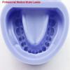 Dental Base Former Kit, Soft Silicone Blue Denture Mold, Full-Mouth Standard Dentition Silicone Upper And Lower Jaw Universal Adult Dental Model For Sports Health Knowledge Teaching. view 3