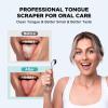 RONAVO Tongue Scraper Tongue Cleaner (2024) Tongue Scraper for Adults Portable Storage Tongue Coating Removal Bad Breath Care Metal Tongue Scraper with Blue Carrying Case view 3