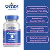 Woods Supplements - Omega 3 Pure Fish Oil 500mg Capsules (360x). High Strength Omega 3 with EPA & DHA. Sustainably Sourced. Essential Fatty Acids for Heart, Brain & Immune Boost. Fish Oil Supplements view 4