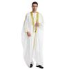 Adhdyuud Men's Muslim Middle East Long Sleeves Chiffion Robe Arab Cardigan Islamic Thawb Dubai Kaftan khaki9 M view 2