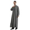Adhdyuud Men Muslim Jubba Thobe Islamic Ramadan Abaya Dress Long Robe Saudi Dubai Arab Caftan Military EN8 XXXL view 1