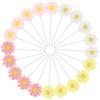 20 Pcs Daisy Cupcake Toppers Daisy Flower Cake Picks Cupcake Toppers Toothpicks Food Picks Party Decorations Baby Shower Birthday Summer Themed Party Wedding Supplies view 1