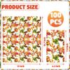 100 Pcs Fall Guest Napkins Maple Leaves Paper Napkins Disposable Fall Decorative Dinner Hand Towels for Thanksgiving Fall Autumn Harvest Home Kitchen Bathroom Party Supplies, 4.3 x 7.8 Inch view 2