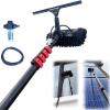 3.6-10.8M Window cleaning pole Hose Fed Water fed Telescopic Extendable Solar Panel Conservatory Brush Equipment Kit Window Roof Cleaning (5.4M) view 1