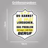 Finest Folia Job Sayings Sticker Profession Funny Sticker Saying Work for Car Laptop Mobile Phone Professional Sayings Self-Adhesive Weatherproof R212 (Electrician, Motif 01) view 4