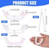 2 Pairs Instant Veneers Dentures Temporary Dentures Teeth, Silicone Dentures Fake Teeth Braces Adjustable, Clip on Veneers Top and Bottom, False Teeth Veneers for Confident Smile view 2