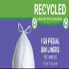 150 x Pedal Bin Liners Tie Handle White 100% Recycled Plastic Strong & Reliable for Kitchen Everyday & Commercial Use - Capacity - 35 Litre view 4