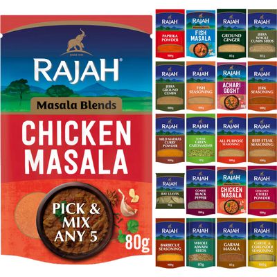 Chicken Masala by Rajah Spices | 5 x 80g | or Pick Any 5 Rajah Spices