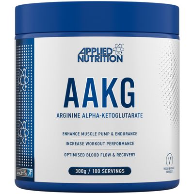 Applied Nutrition AAKG - L Arginine Alpha Ketoglutarate 3000mg per Serving, Nitric Oxide, Pre Workout Energy Boost, Muscle Pump Supplement (300g - 100 Servings)