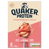 Quaker High in Protein Strawberries & Cream Porridge Sachets 8x42g (Pack of 6) view 2