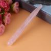 1pc Rose Quartz Crystal Massage Stone, Rose Quartz Stick Face Massage Wand Stone Stick view 3