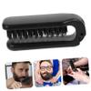 Beatifufu Folding Beard Styling Brush Boar Bristles, Portable Mustache Cleaning and Detangling Brush for Men, Travel-friendly Compact Grooming Tool for Beard and Mustache Care view 4