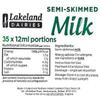 35x Semi-skimmed UHT Milk 12ml Individually Wrapped Mini Portions Pots Jiggers Lakeland view 2