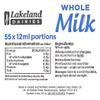 55x Whole UHT Milk 12ml Individually Wrapped Mini Portions Pots Jiggers Lakeland view 2