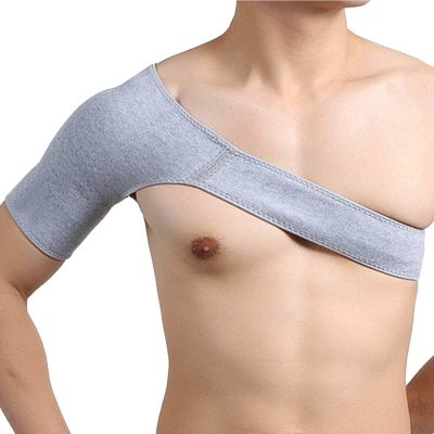 2 PACK Sports Shoulder Brace for Men and Women, Support and Compression Sleeve for Torn Rotator Cuff, Tendonitis, Dislocation, Adjustable Shoulder Wrap for Men and Women, Grey,M