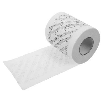 Beaupretty Musical Note Toilet Paper Music Notes Pattern Tissue Christmas Toilet Roll Decor for Bathroom Xmas Party