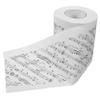 Beavorty Music Notes Printed Toilet Paper Roll, Novelty Party Bathroom Tissue, Decorative Paper Toilet Towel for Home and Events view 1