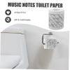 Beavorty Music Notes Printed Toilet Paper Roll, Novelty Party Bathroom Tissue, Decorative Paper Toilet Towel for Home and Events view 3