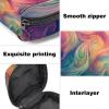 Abstract Flowing Mysterious Lines Texture First Period Kit for Girls, Tampon Pantyliners Menstrual Purse, Nursing Pad Holder with Zipper, Sanitary Collect Napkin Bag Organizer view 3