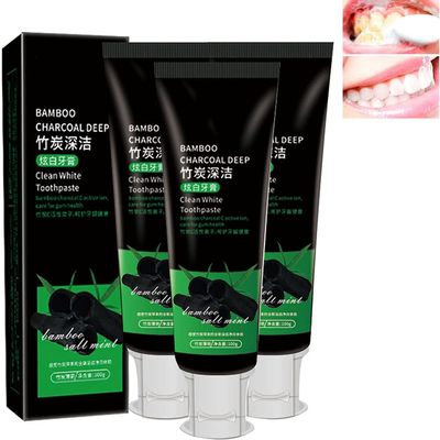 Activated Charcoal Deep Clean Toothpaste,Clean White Toothpaste,for Deep Cleaning to Remove Tooth Stains