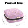Sanitary Napkin Storage Bags for Women, Large Capacity Menstrual Pad Bag, Crooked Monkey Pattern Menstrual Period Bags, Tampons Collect Holder Purse view 2