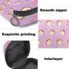 Sanitary Napkin Storage Bags for Women, Large Capacity Menstrual Pad Bag, Crooked Monkey Pattern Menstrual Period Bags, Tampons Collect Holder Purse view 3