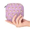 Sanitary Napkin Storage Bags for Women, Large Capacity Menstrual Pad Bag, Crooked Monkey Pattern Menstrual Period Bags, Tampons Collect Holder Purse view 4