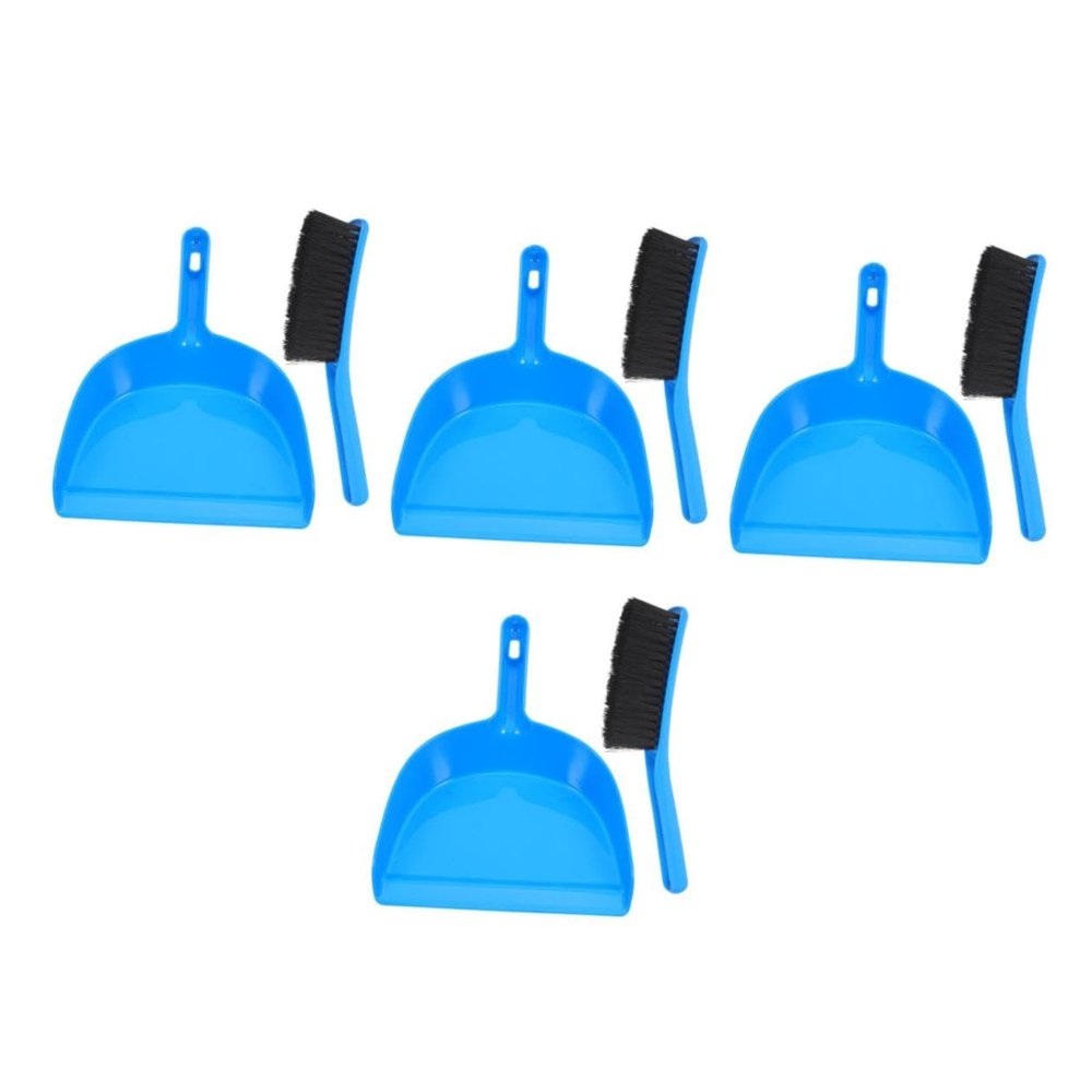 Toddmomy 4sets Mini Broom and Dustpan Set Small Cleaning Brush for Car Detailing and Desk Cleaner Pool Table Cleaning Kit
