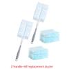 iFutniew 60Piece Duster Refills Electrostatic Duster Disposable Dusting Tools for Cleaning with 2 Handles for Home Ceiling Furniture Multi- Dusting view 3
