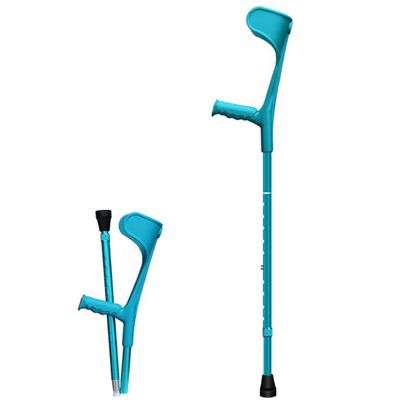 Adult Forearm Cane Half Cuff Elbow Crutches Lightweight Telescopic Folding Arm Crutch For Medical Rehabilitation 10 Height Adjustable (Color : Black, Size : 1pcs) anniversary Lucky Star