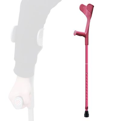 1 Count Forearm Crutch for Adults, Aluminum Walking Stick with Arm Support, Cane with Reflector, for Tall 150-196Cm, Load 100Kg/220Lbs Lucky Star