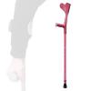 1 Count Forearm Crutch for Adults, Aluminum Walking Stick with Arm Support, Cane with Reflector, for Tall 150-196Cm, Load 100Kg/220Lbs Lucky Star view 1