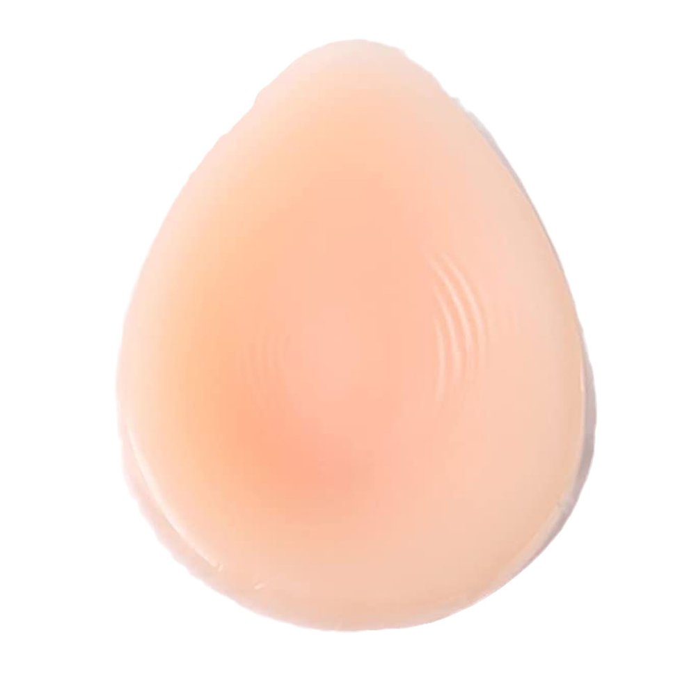 AKAFKKPYXSD Women Self-adhesive Silicone Breast Forms Teardrop Shaped Artificial Fake Boobs Soft Lifelike Mastectomy Crossdresser Transgender Cosplay(BB Cup (350g/piece), Nude)