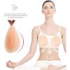 AKAFKKPYXSD Women Self-adhesive Silicone Breast Forms Teardrop Shaped Artificial Fake Boobs Soft Lifelike Mastectomy Crossdresser Transgender Cosplay(BB Cup (350g/piece), Nude) view 3
