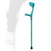 1 Count Forearm Crutch for Adults, Aluminum Walking Stick with Arm Support, Cane with Reflector, for Tall 150-196Cm, Load 100Kg/220Lbs Lucky Star view 1