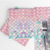 20Pcs Mermaid Paper Napkins,13 * 13inches Mermaid Party Napkins Supplies,Disposable Cocktail Dinner Paper Napkins for Baby Shower Birthday Under the Sea Pool Party Table Decorations view 4