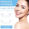 2 Pairs Cosmetic Dentures Clip in Veneers Teeth Top and Bottom Set, Fake Braces Perfect Smile Dentures Teeth for Whitening, Teeth Straightening Kit Covers Bad Teeth for Adults view 3