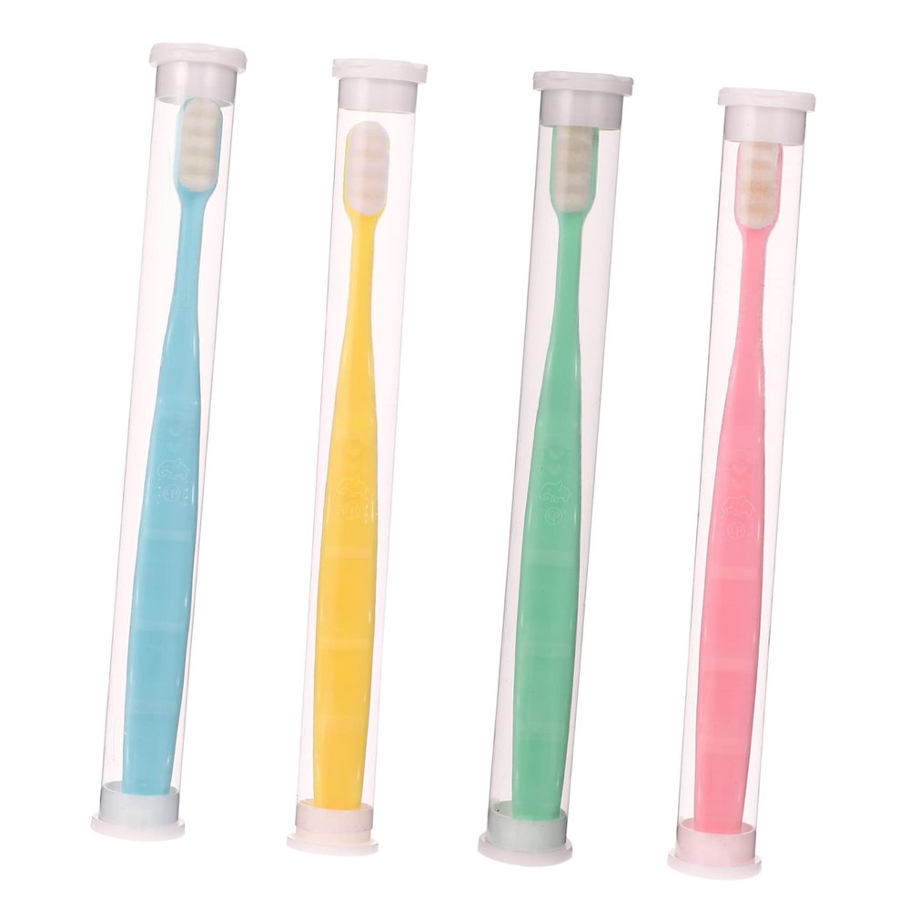 Beaupretty 8pcs Micro-Nano Toothbrush Manual Oral Care Toothbrush for Travel Multipack Bristles Cleaning Tool for Adults and Boys and Girls Random Style