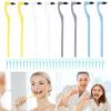 8Pcs Tooth Stain Eraser, End-Tuft Tapered Toothbrush, 4 Colours Whitening Cleaning Oral Eraser, Teeth Polishing Cleaning Kit with 1 Pack Flossing Stick for Removing Plaque & Stain view 1